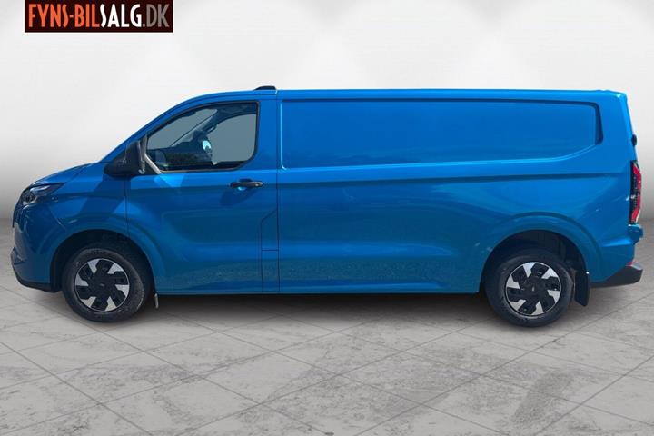 Blå Ford E-Transit Custom fra 2025