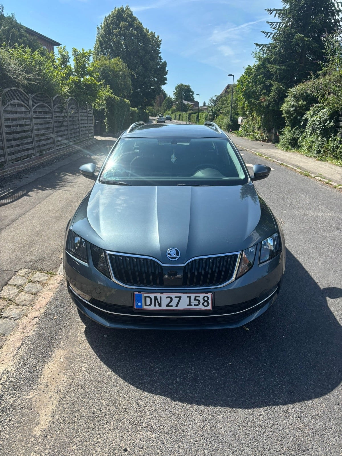 Grå Skoda Octavia fra 2019