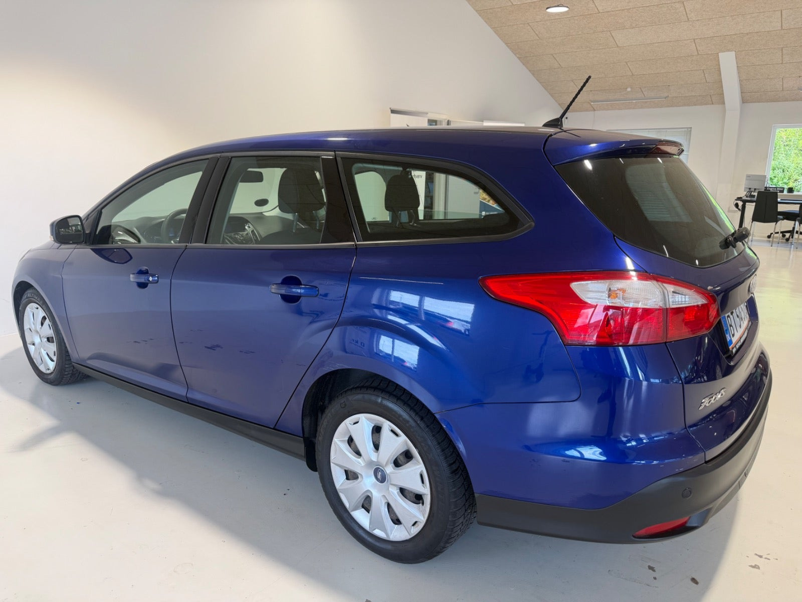 Blå Ford Focus fra 2014
