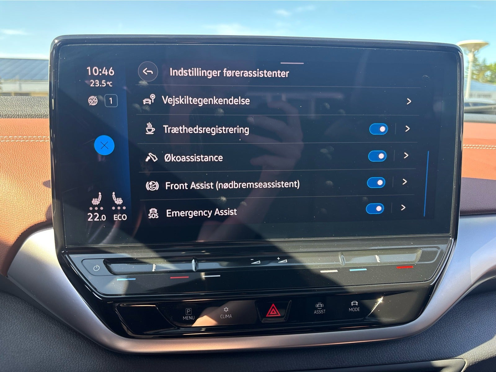 Blå VW ID.4 fra 2022