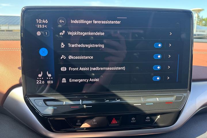 Blå VW ID.4 fra 2022