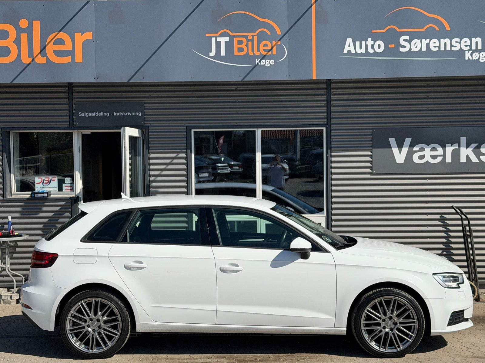 Hvid Audi A3 fra 2018