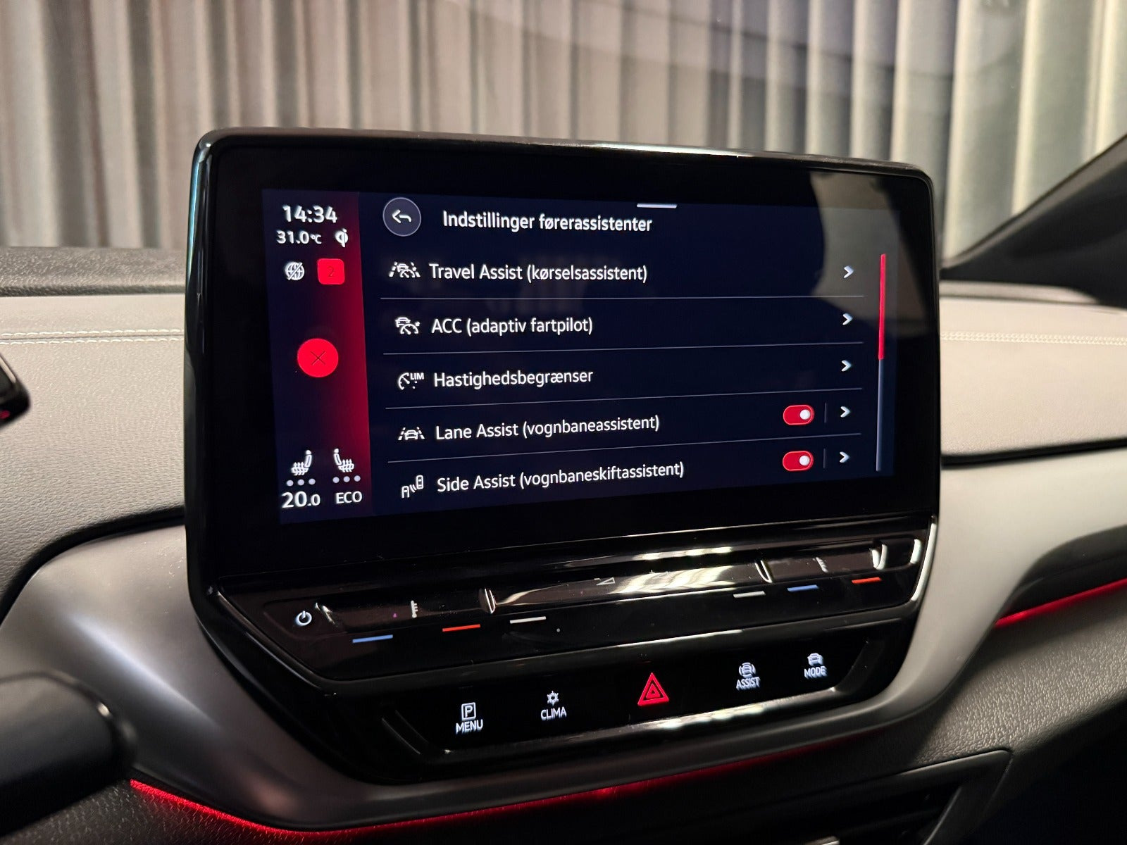 Rød VW ID.4 fra 2023