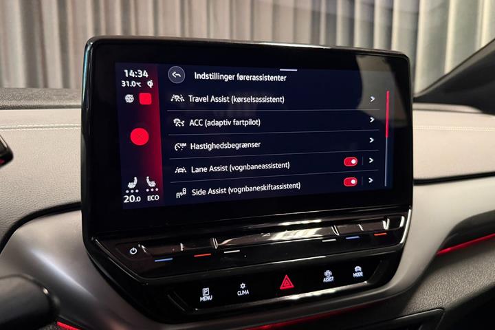 Rød VW ID.4 fra 2023