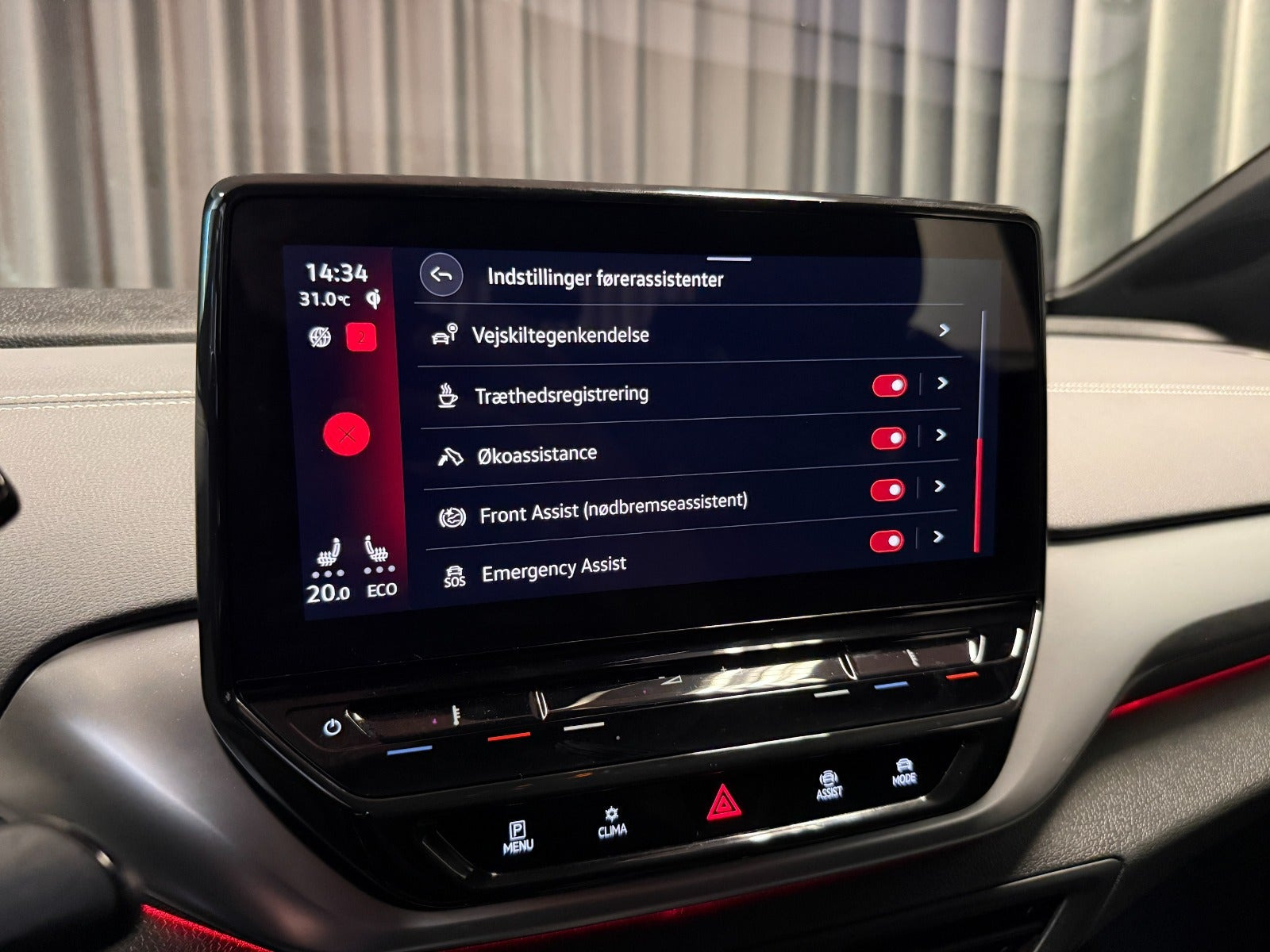 Rød VW ID.4 fra 2023