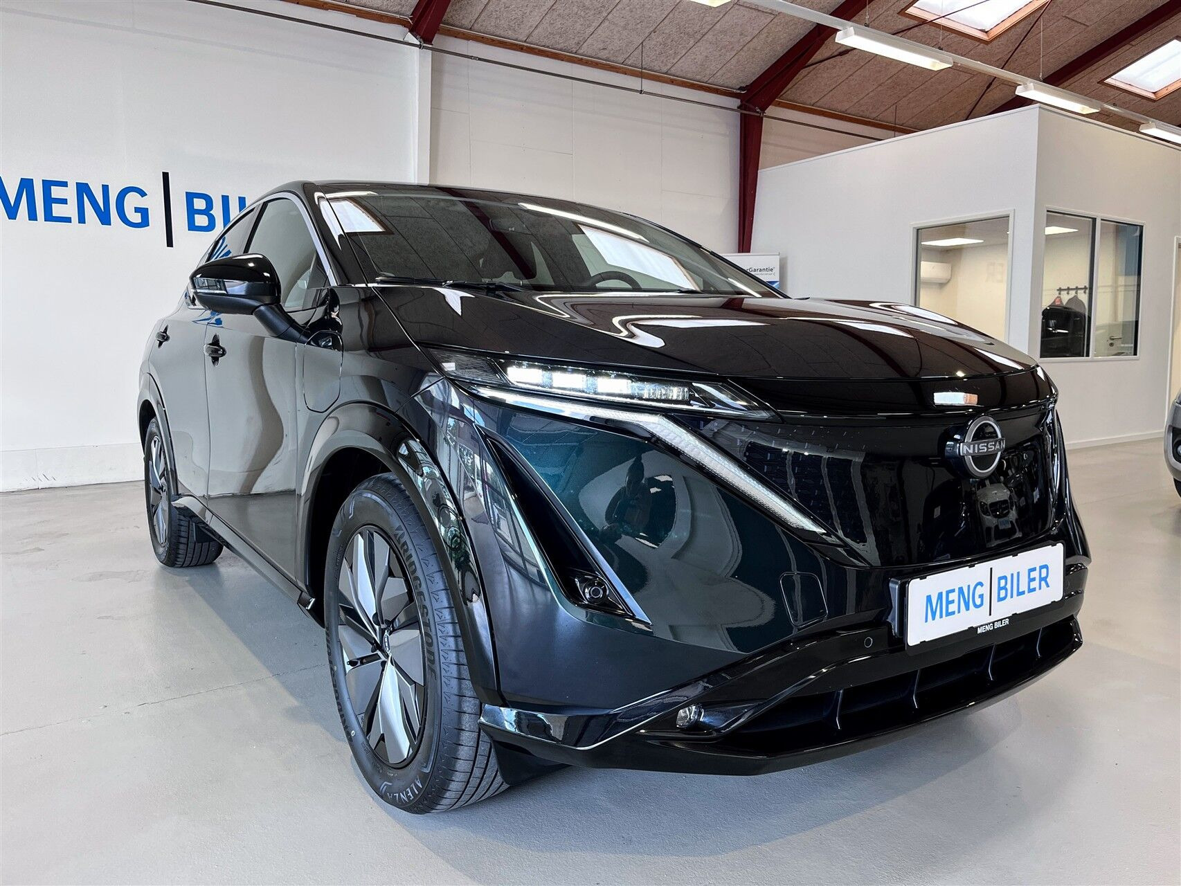 Grøn Nissan Ariya fra 2025