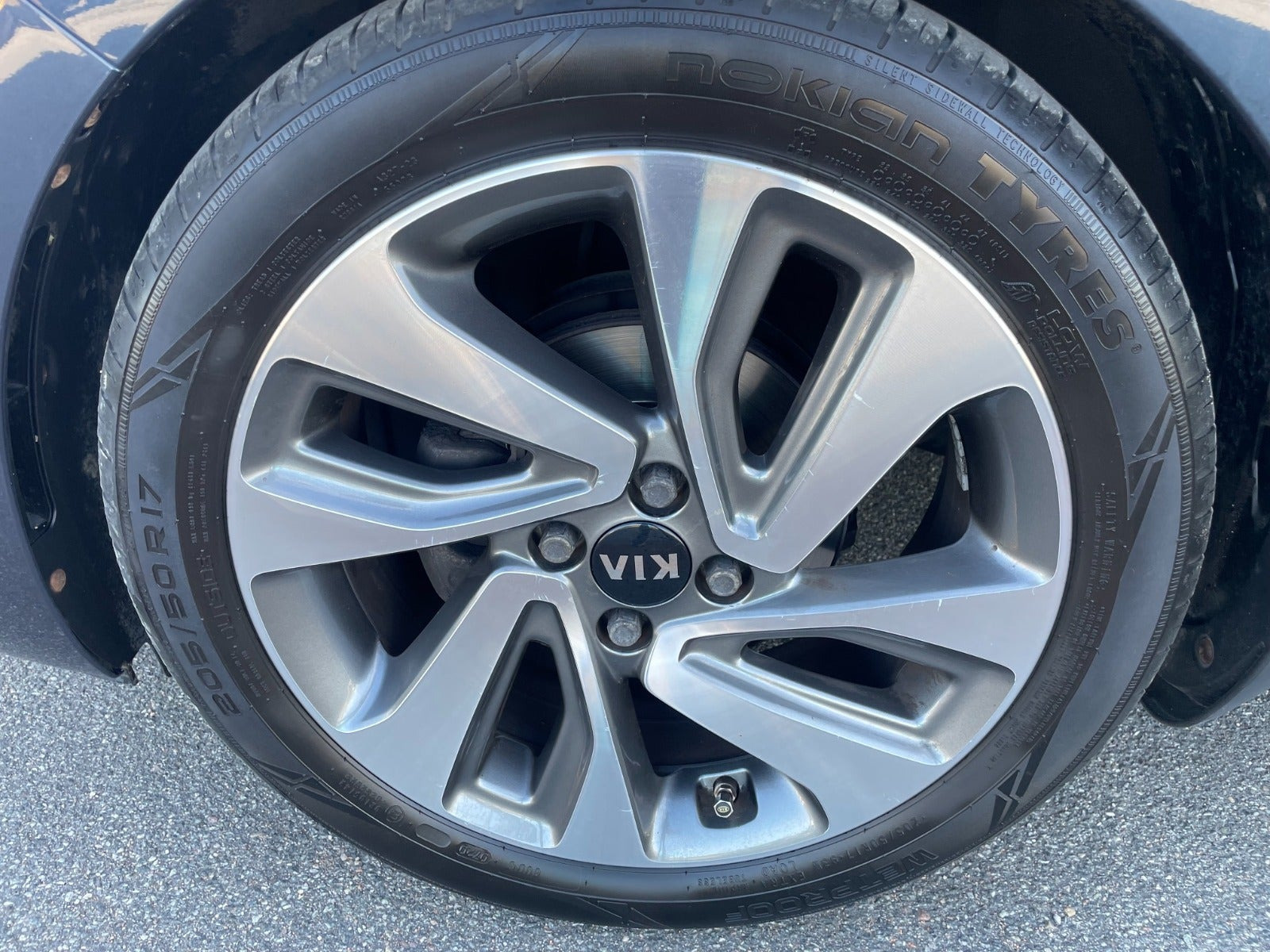 Blå Kia Rio fra 2016