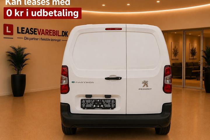 Hvid Peugeot e-Partner fra 2022