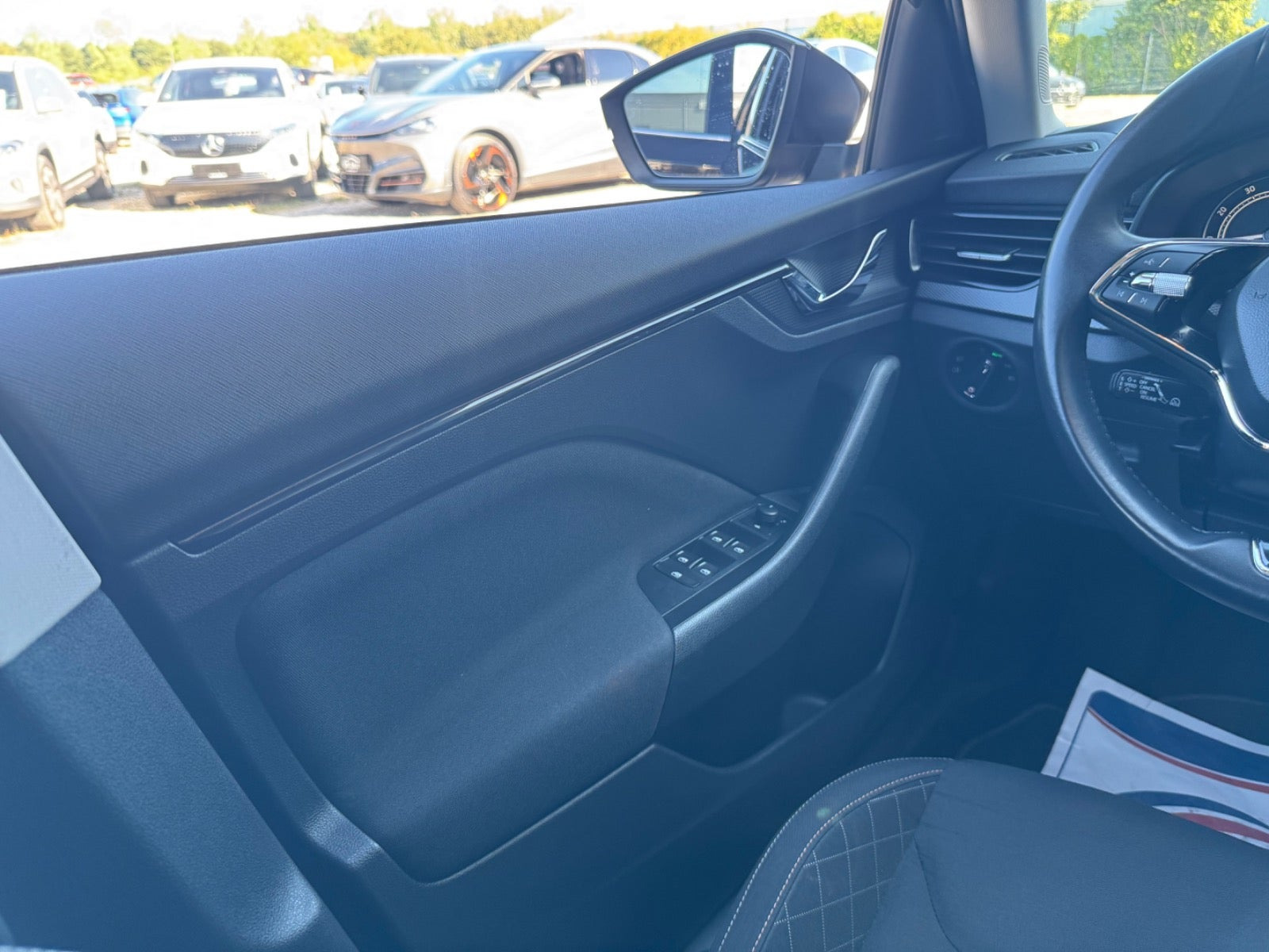 Sort Skoda Scala fra 2023