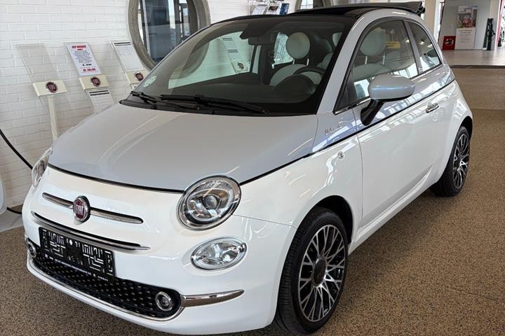 Grå Fiat 500C fra 2021