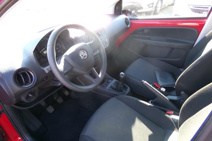 Rød Skoda Citigo fra 2016