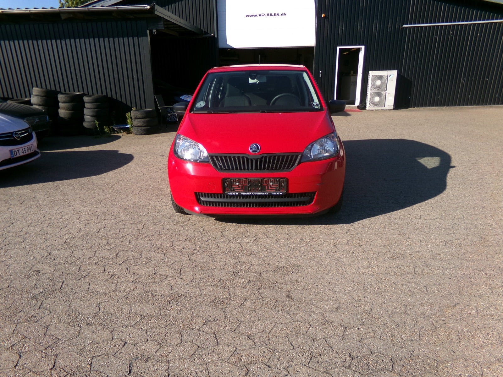 Rød Skoda Citigo fra 2016
