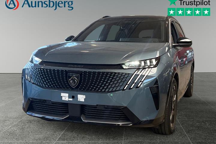 Blå Peugeot e-5008 fra 2025