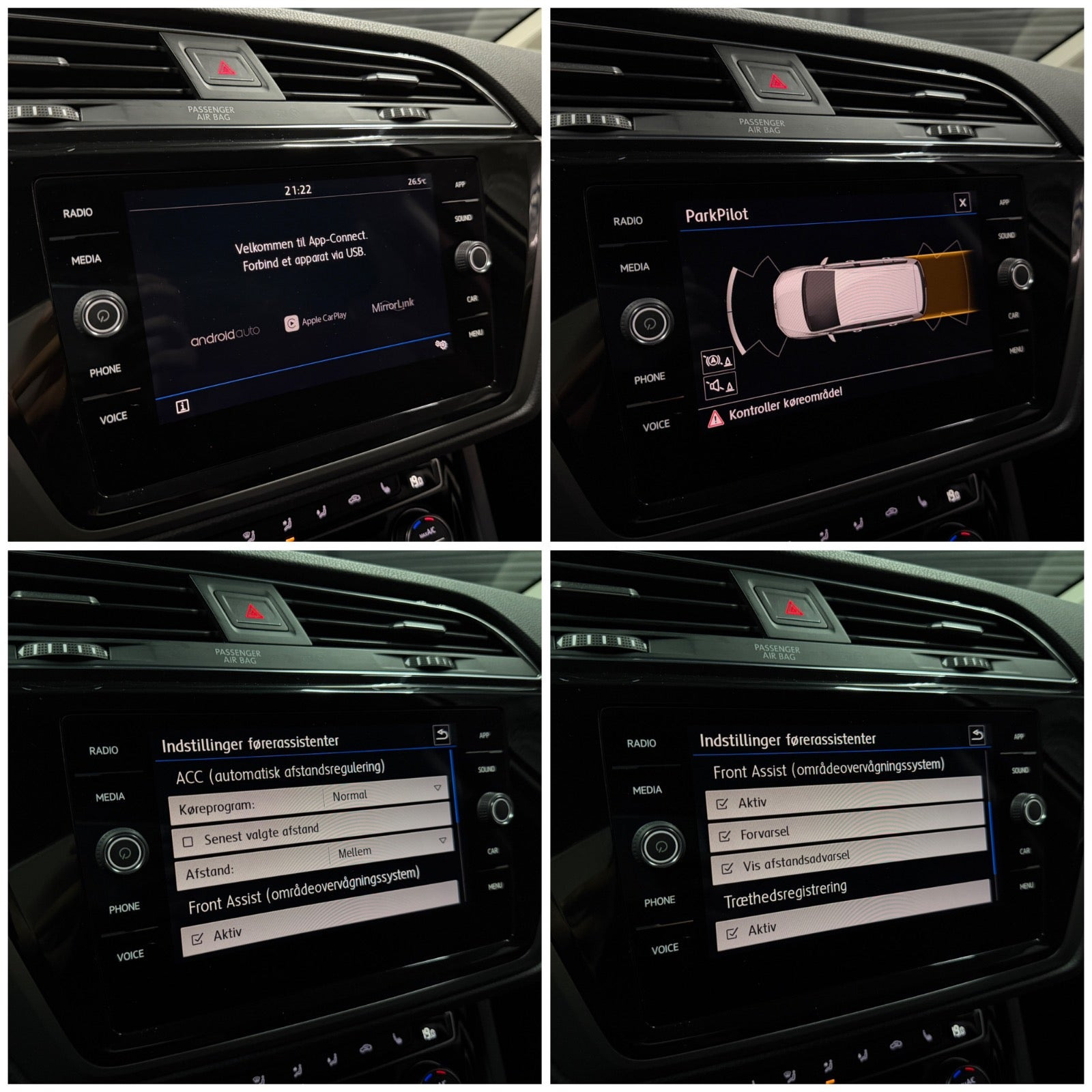 Grå VW Touran fra 2019