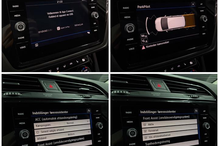 Grå VW Touran fra 2019