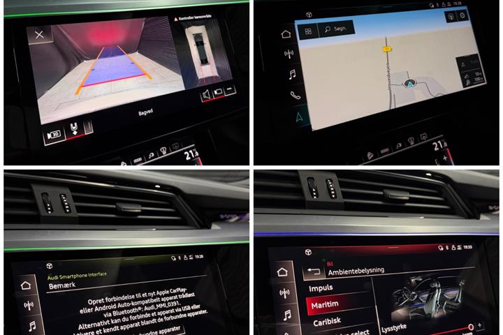 Beige Audi e-tron fra 2021