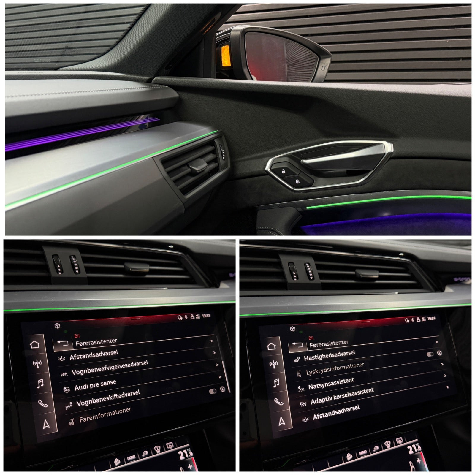 Beige Audi e-tron fra 2021