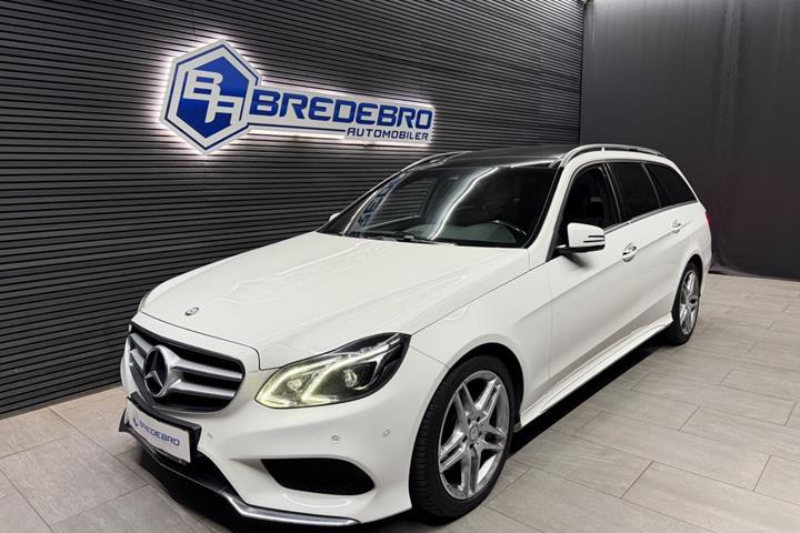 Hvid Mercedes E350 fra 2014