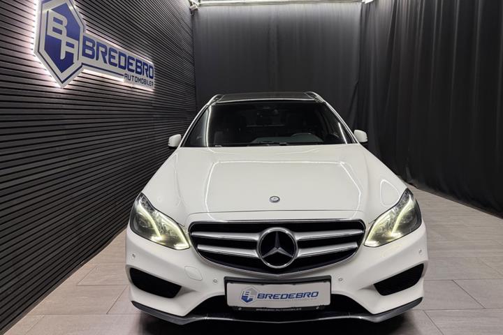 Hvid Mercedes E350 fra 2014