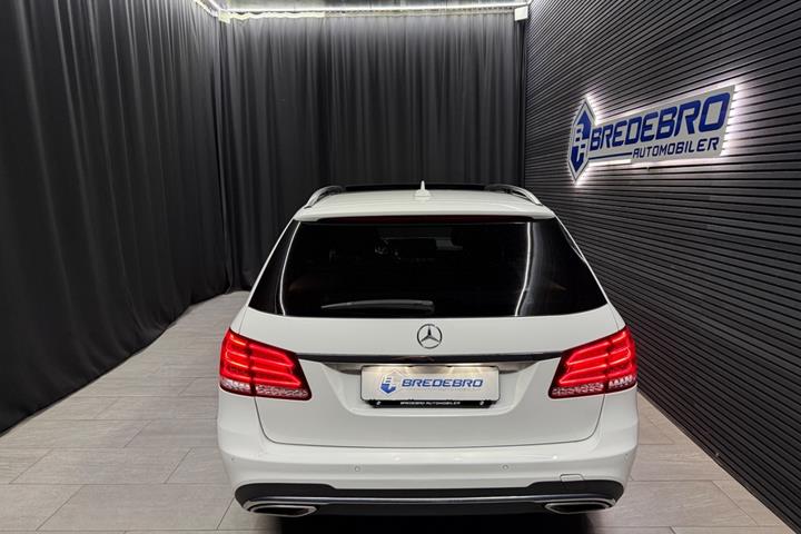 Hvid Mercedes E350 fra 2014