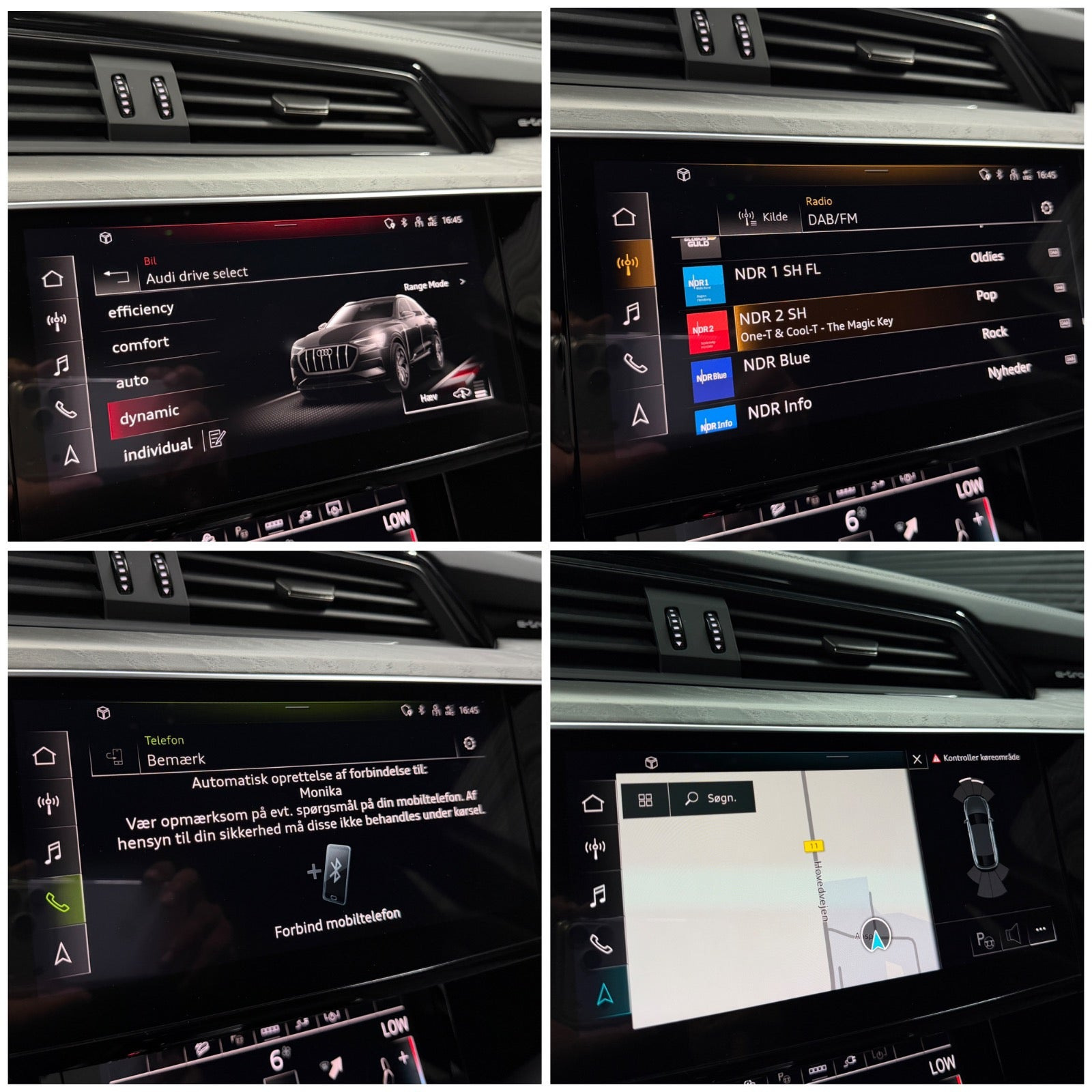 Grå Audi e-tron fra 2023