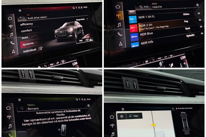 Grå Audi e-tron fra 2023