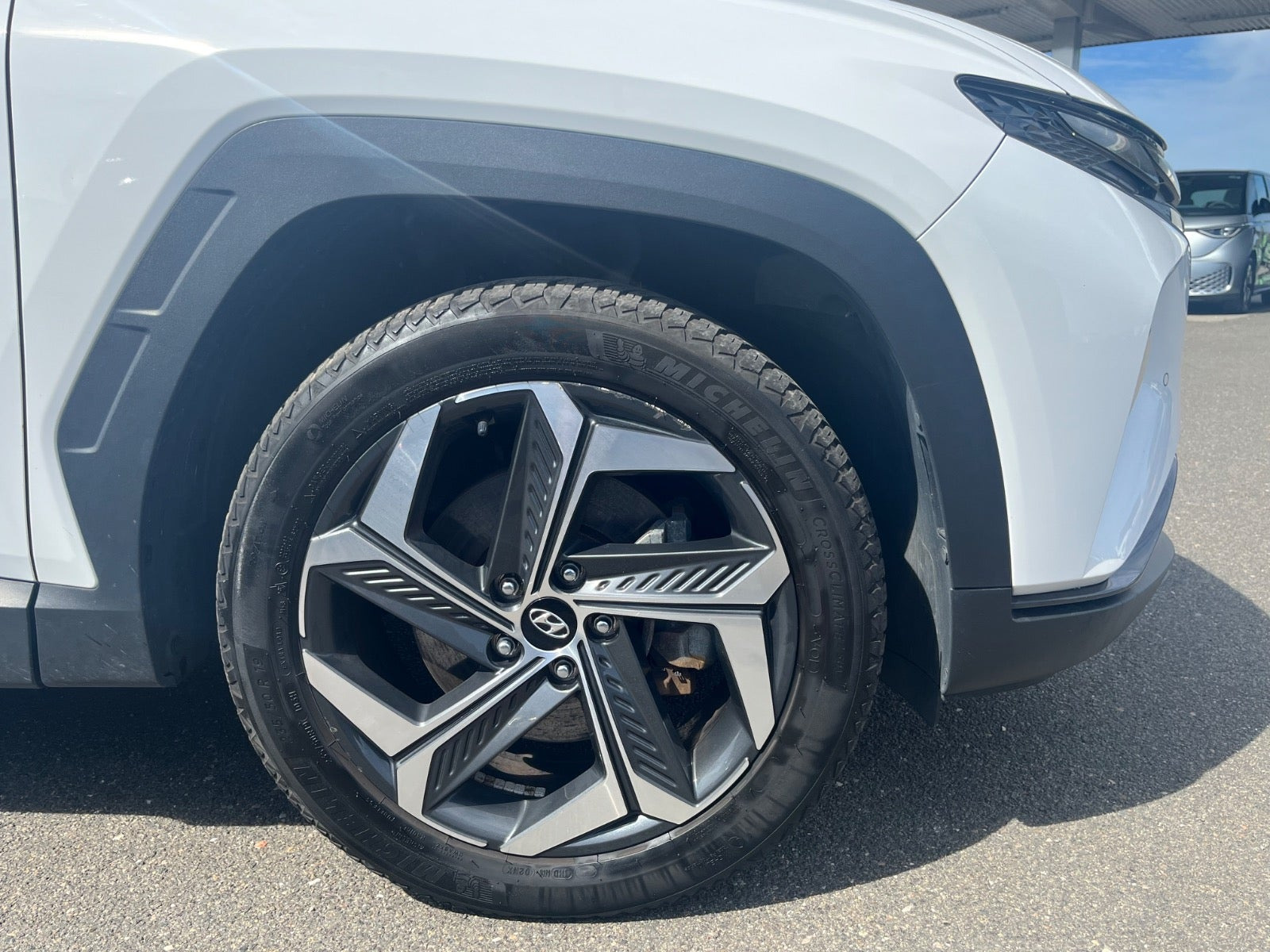 Hvid Hyundai Tucson fra 2022