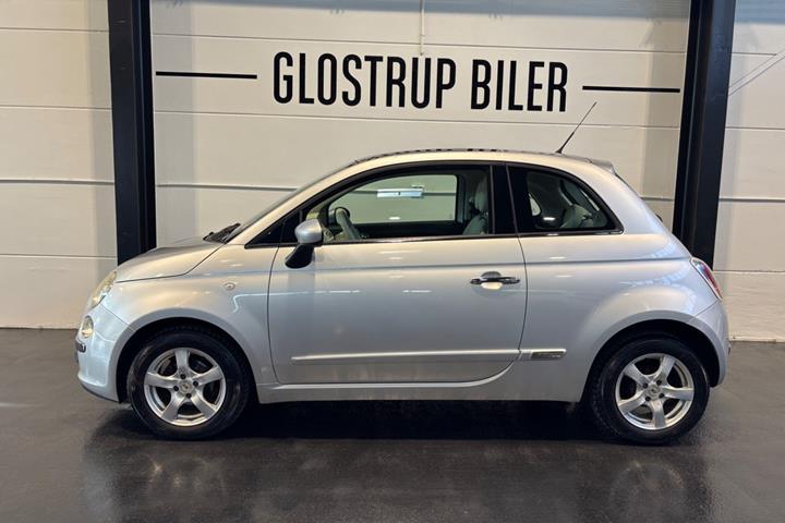 Hvid Fiat 500 fra 2011