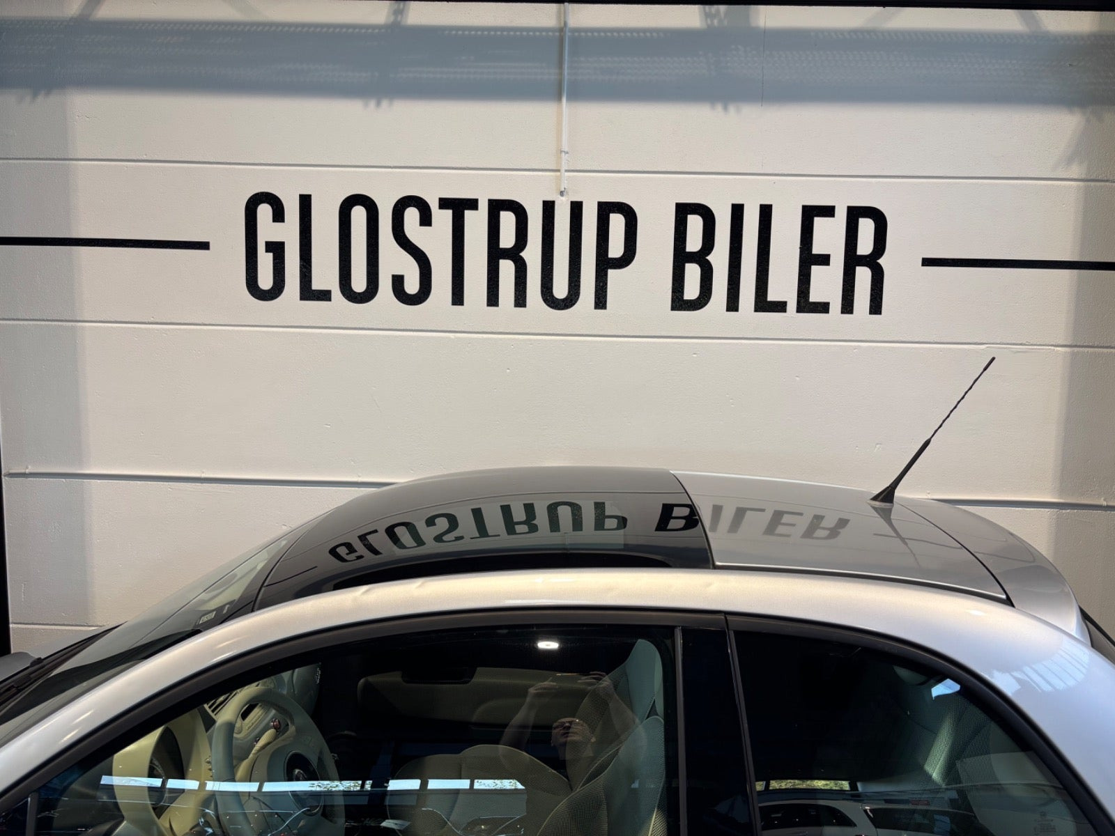 Hvid Fiat 500 fra 2011