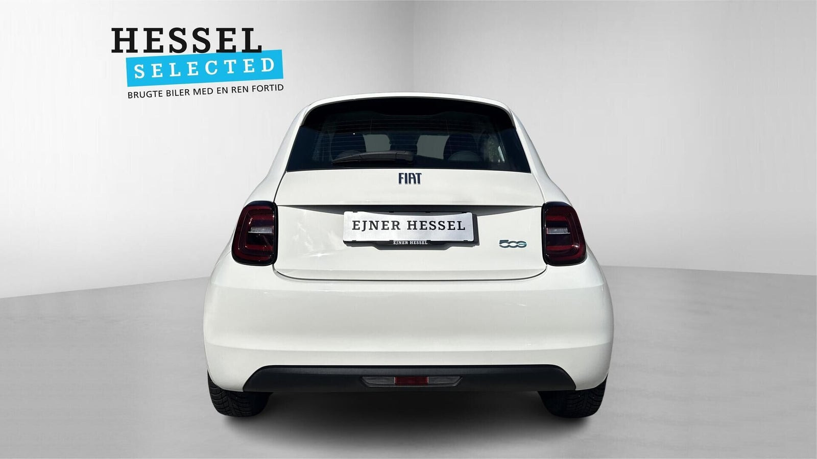 Hvid Fiat 500e fra 2023