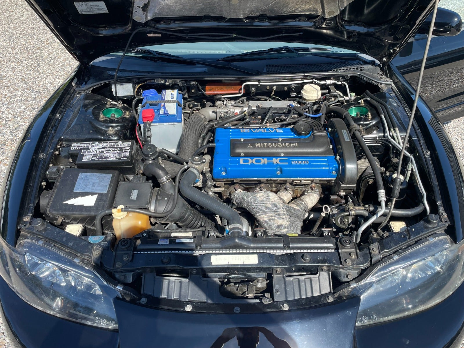 Sort Mitsubishi Eclipse fra 1995