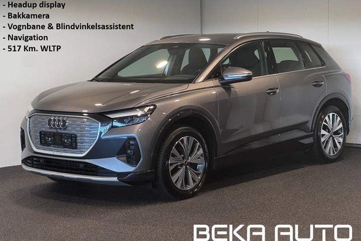 Grå Audi Q4 e-tron fra 2023