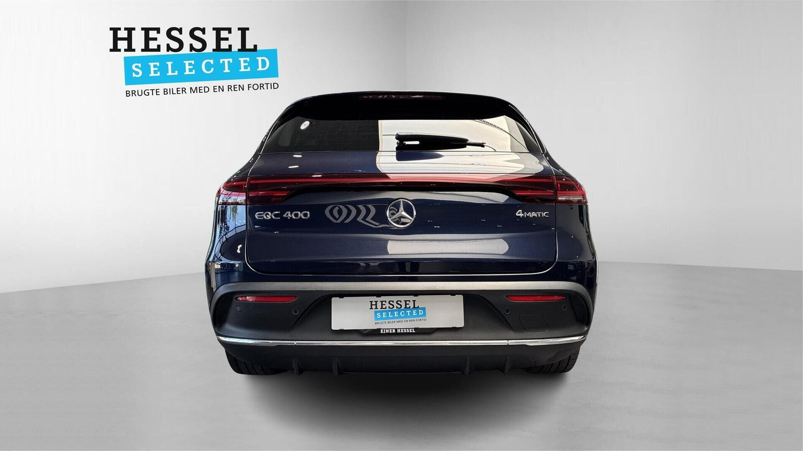 Blå Mercedes EQC400 fra 2020