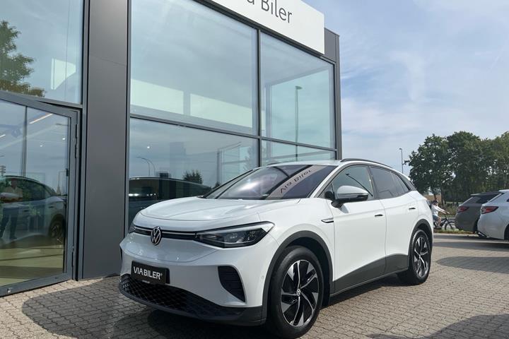 Hvid VW ID.4 fra 2023 set udefra