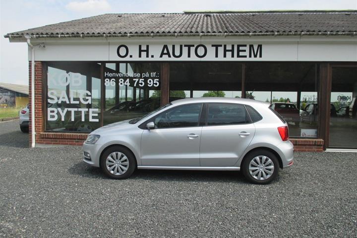 Sølv VW Polo fra 2016
