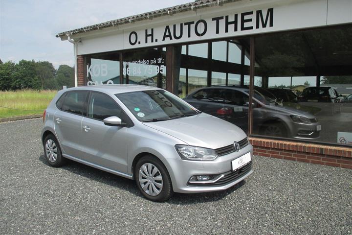 Sølv VW Polo fra 2016