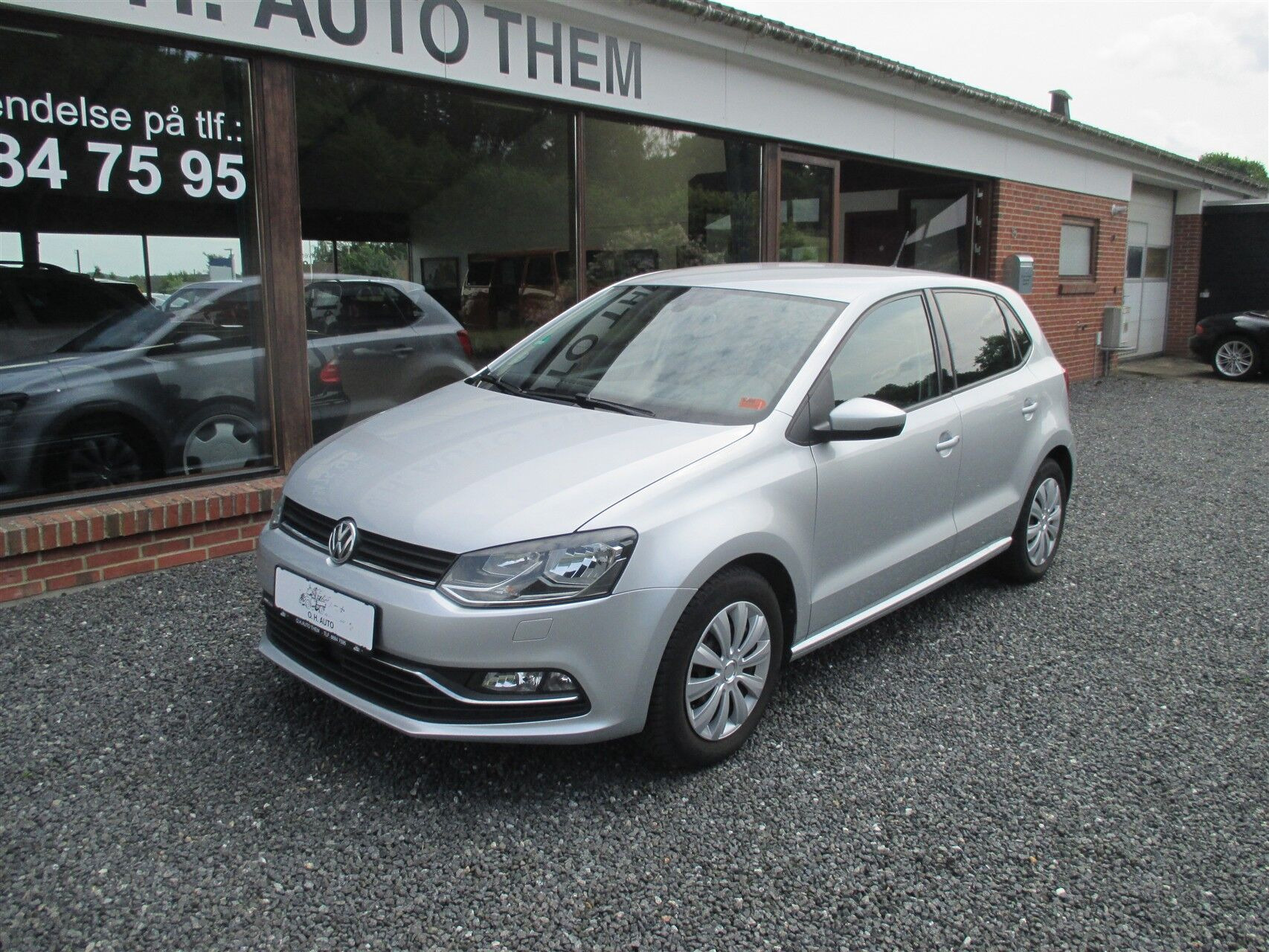 Sølv VW Polo fra 2016