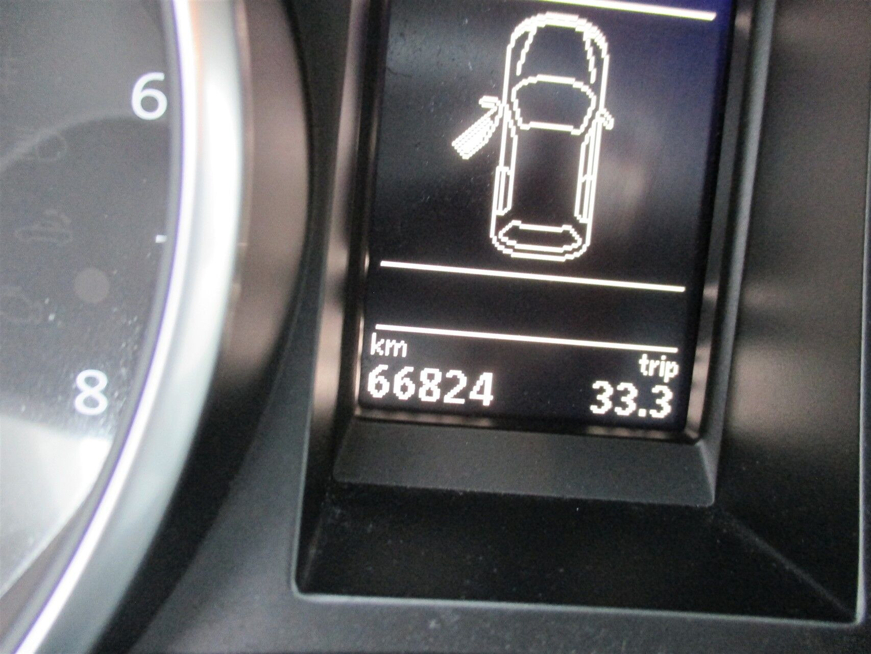 Sølv VW Golf fra 2011