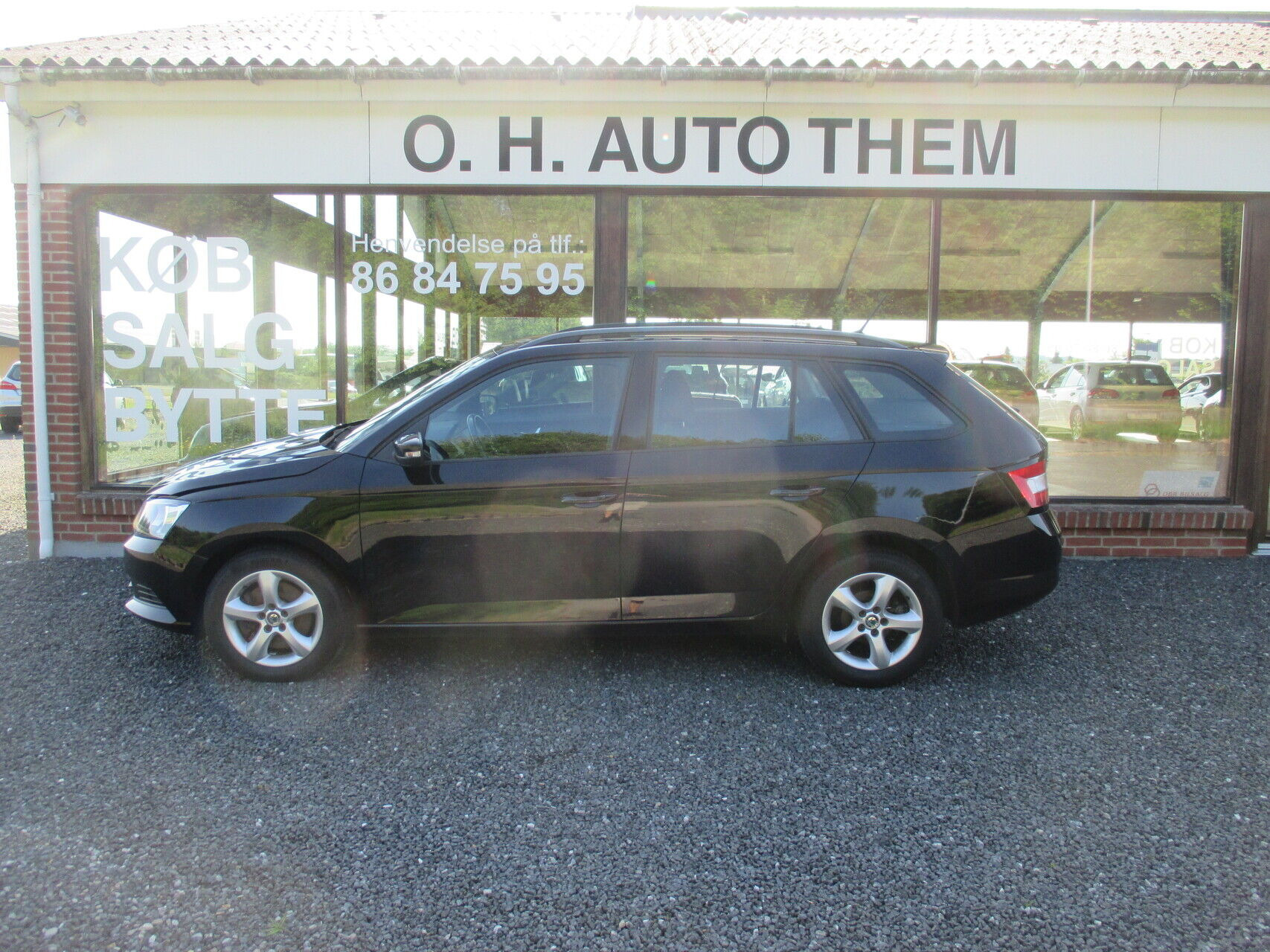 Sort Skoda Fabia fra 2018