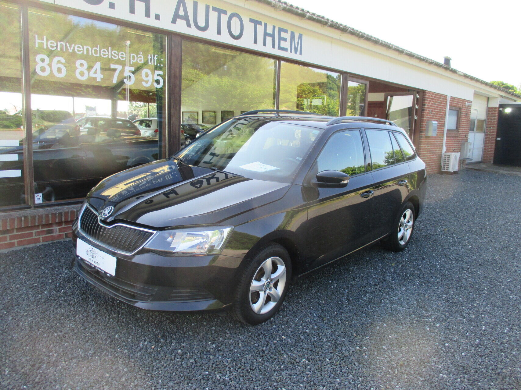 Sort Skoda Fabia fra 2018