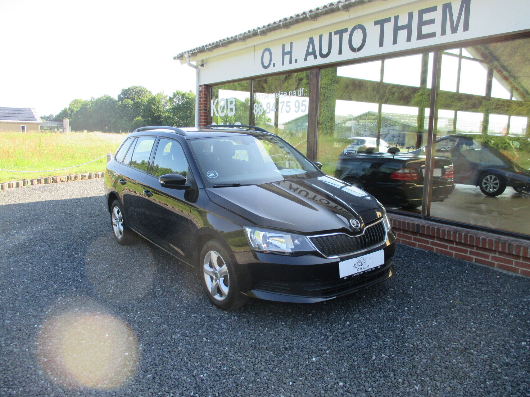 Sort Skoda Fabia fra 2018
