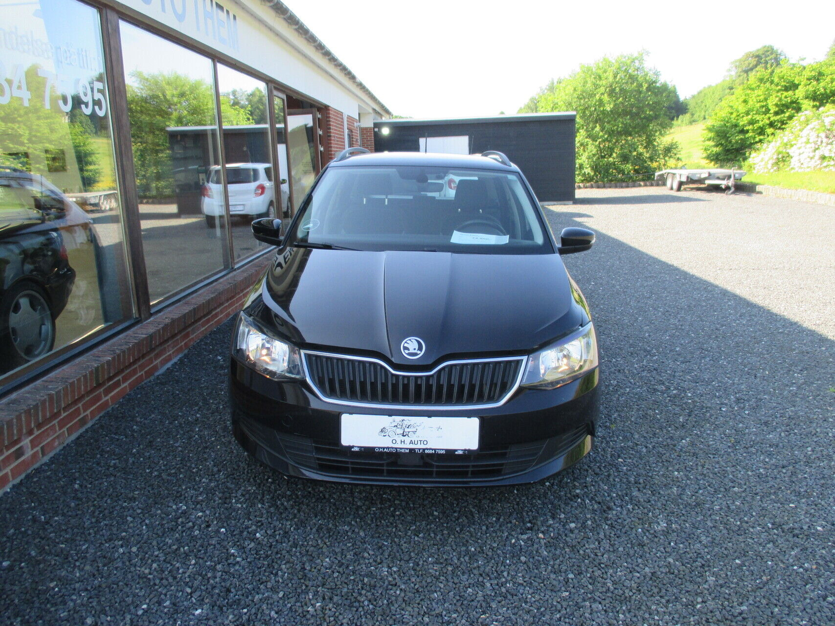 Sort Skoda Fabia fra 2018