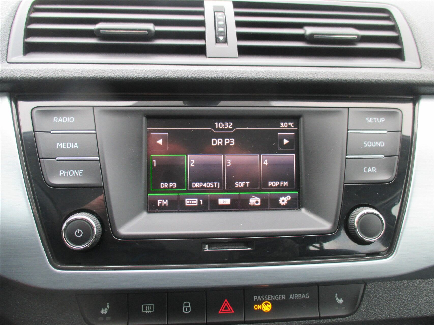 Sort Skoda Fabia fra 2018