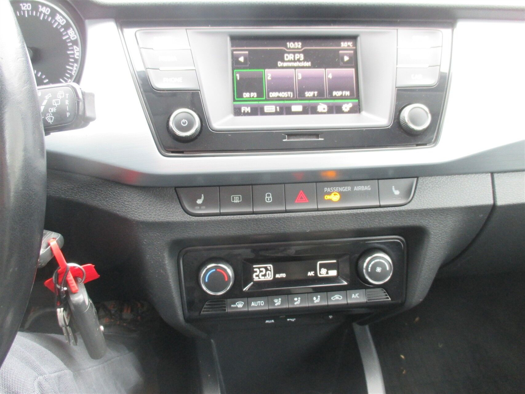 Sort Skoda Fabia fra 2018