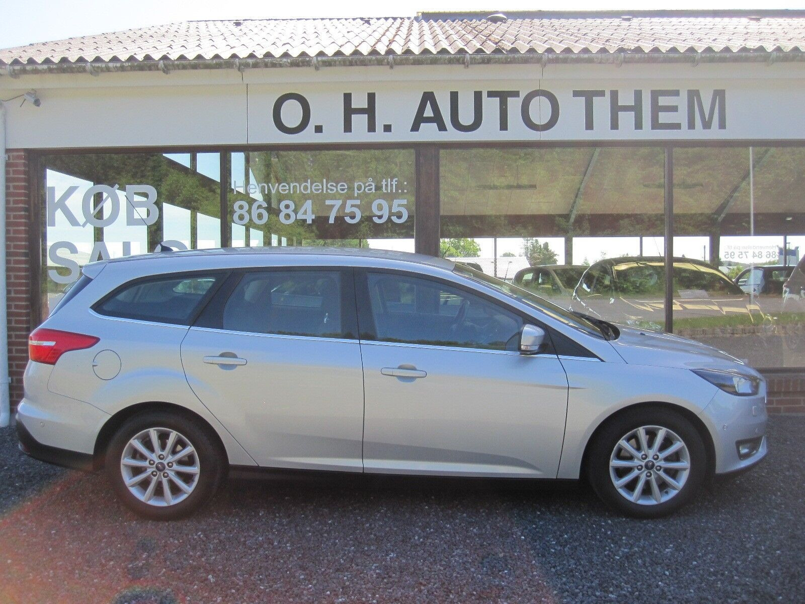 Sølv Ford Focus fra 2016