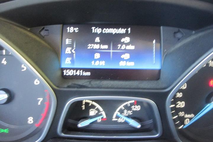 Sølv Ford Focus fra 2016