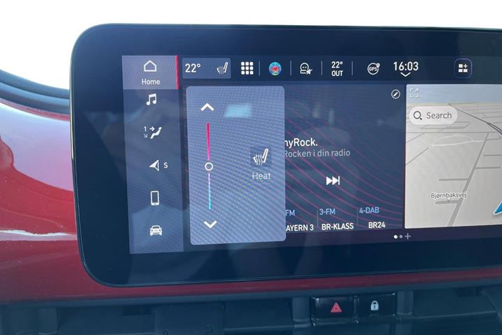 Rød Fiat 500e fra 2023