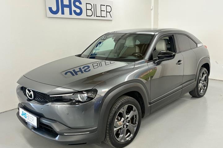 Grå Mazda MX-30 fra 2020 set udefra