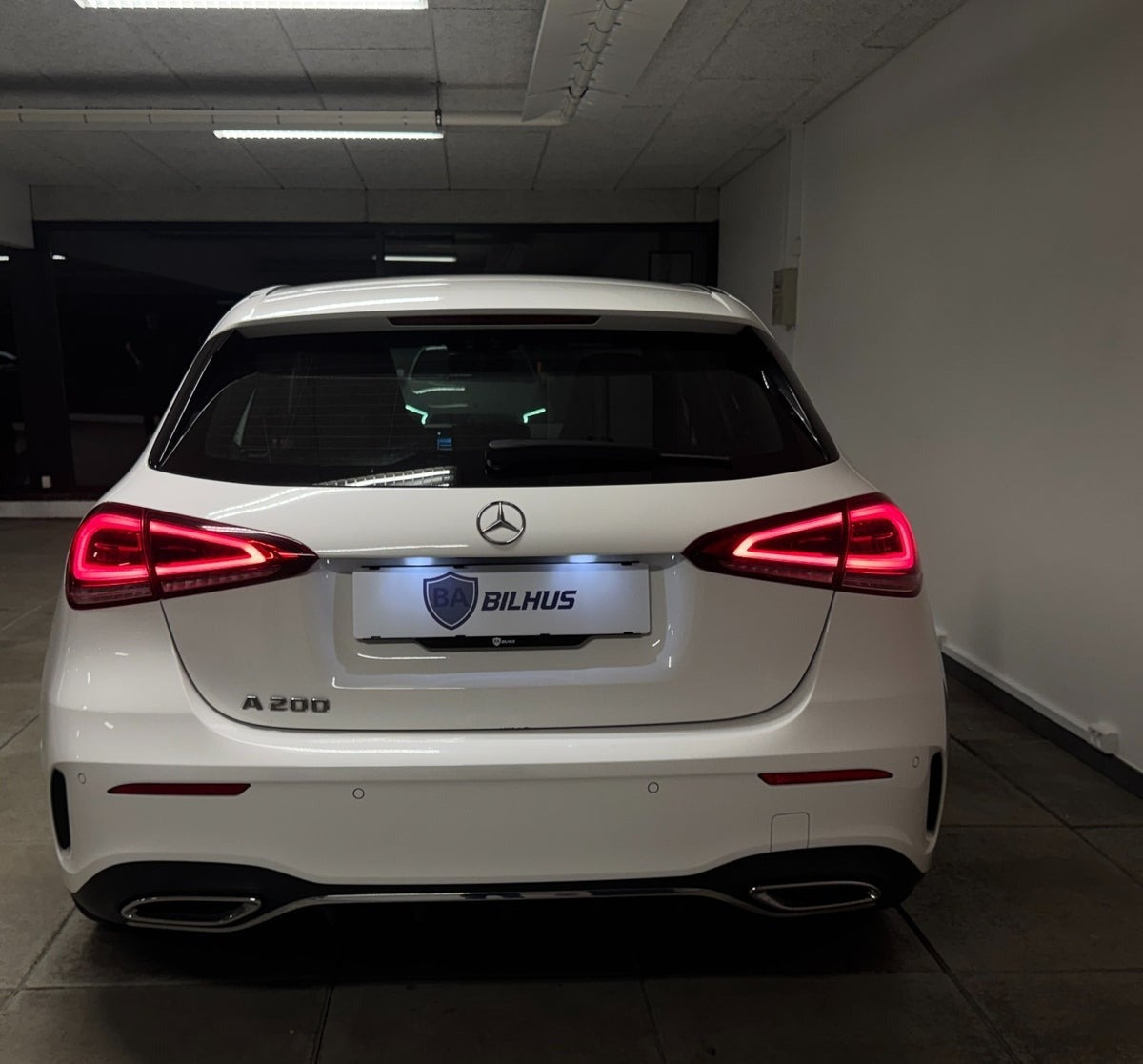 Hvid Mercedes A200 fra 2020
