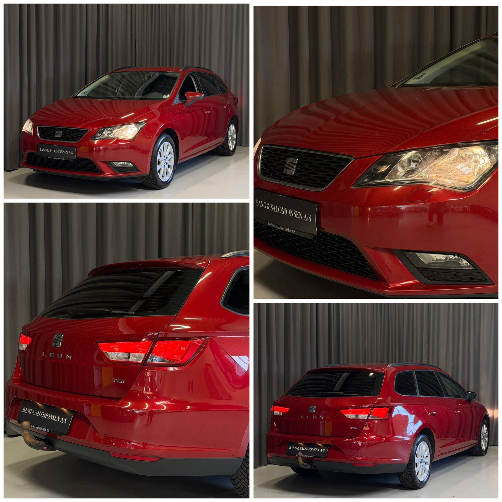 Rød Seat Leon fra 2016